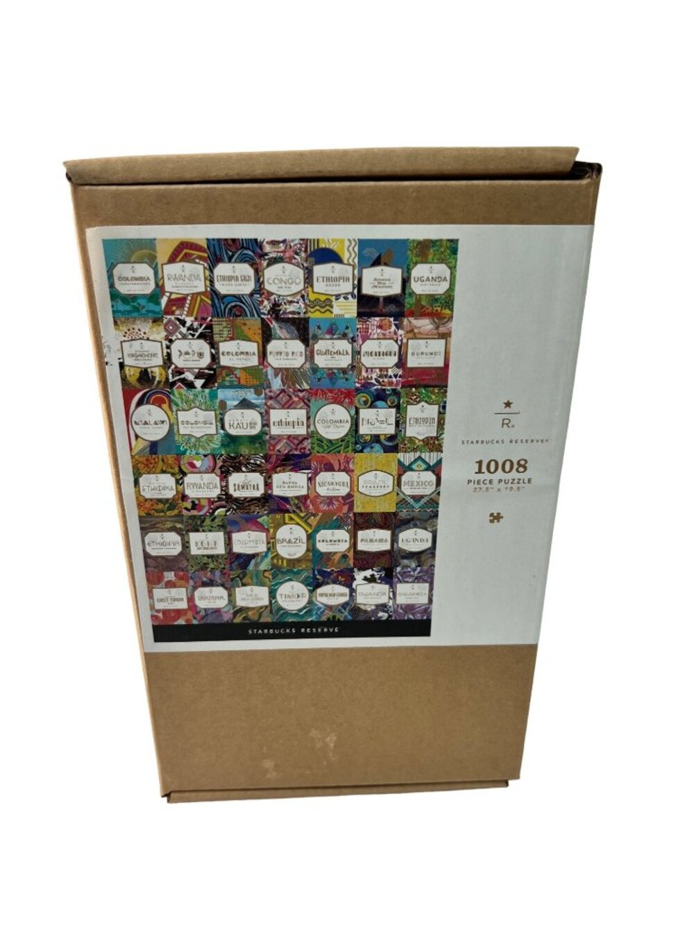 Starbucks Reserve 1008 Piece Jigsaw Puzzle International Coffee Labels Sealed